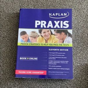 New KAPLAN Praxis Test Prep Book without CD.